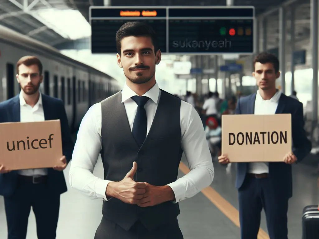 Donation Seekers in Railway Stations